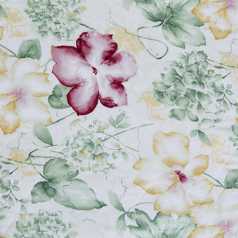 富安娜蚕丝被子100%桑蚕丝空调被芯60s贡缎天丝夏凉被双人可水洗1米8床