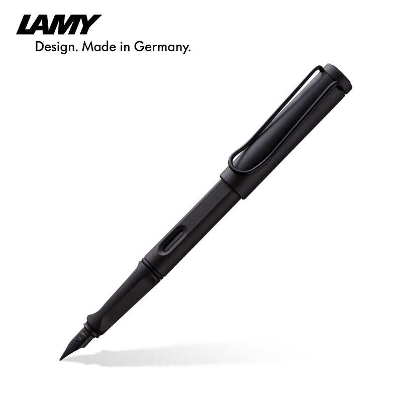 凌美（LAMY）钢笔 狩猎系列墨水笔 大学生文具情侣礼物练字正姿钢笔 企业团购定制 磨砂黑色17-0.7mm