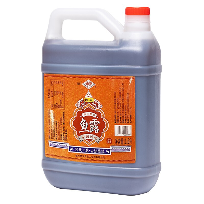 民天 鱼露1.6L桶调味品中华老字号酿造提鲜福建特产宴会福州虾油大桶调味汁佐菜辅料凉拌鱼酱油水产调料 民天鱼露1.6升