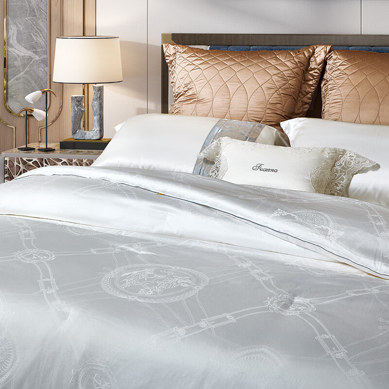 富安娜（FUANNA）【门店款】蚕丝被子 100%桑蚕丝二合一被芯四季可用双人230*229cm