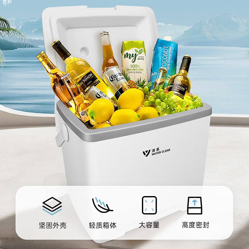 清系保温箱冷藏箱车载便携式商用户外冰桶摆摊冰块保冷食品保鲜箱 5L长效保冷（冰袋*5）