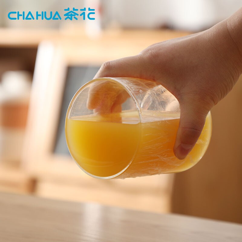 茶花PE食品保鲜膜缠绕膜冰箱蔬菜水果保鲜耐高低温30m100m多规格 【300只装】享鲜*保鲜膜L30