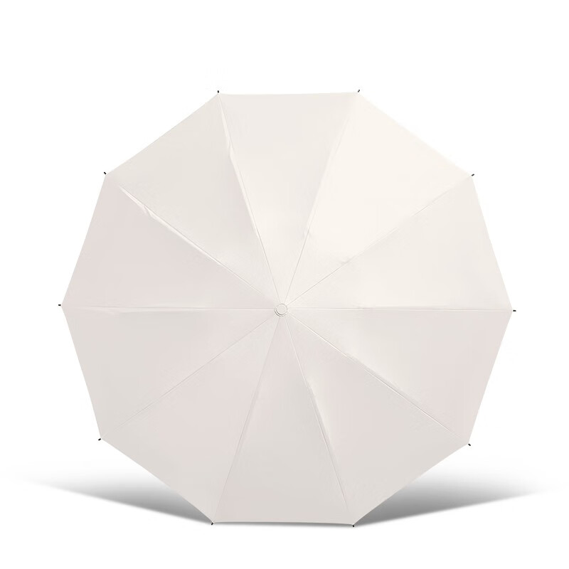 天堂伞全自动太阳伞防晒防紫外线遮阳伞便携折叠反向晴雨伞两用女男 甘酪白