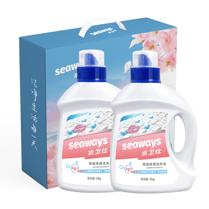 水卫士家居清洁礼盒套装油污清洁剂浴室清洁剂洗洁精消毒液洗衣液水卫仕 家居清洁礼盒S24