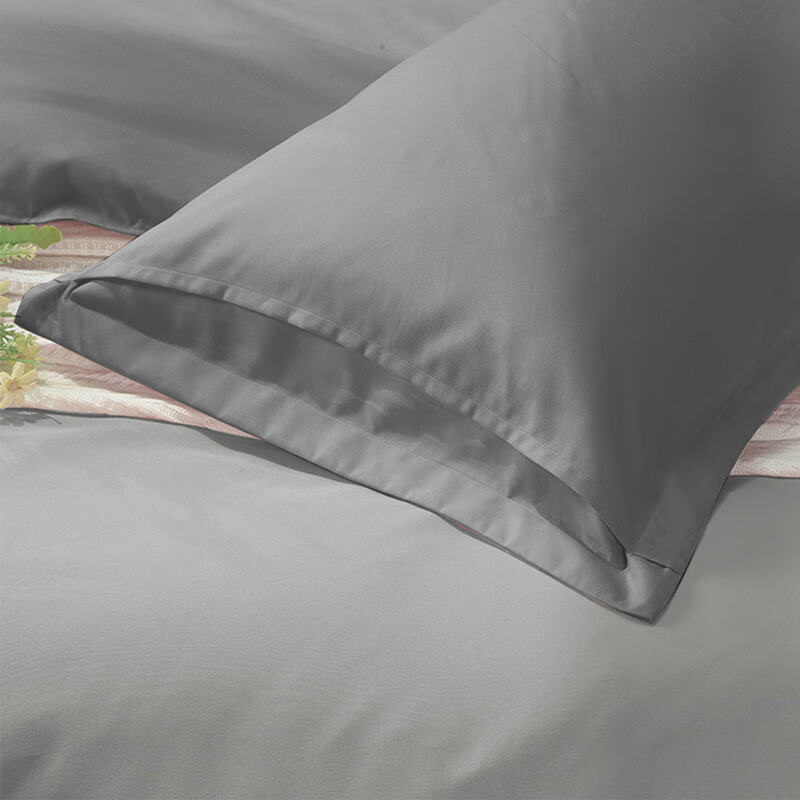 富安娜家纺床品套件床单四件套/威尼斯之梦/灰1米5/1米8床(203*229cm)