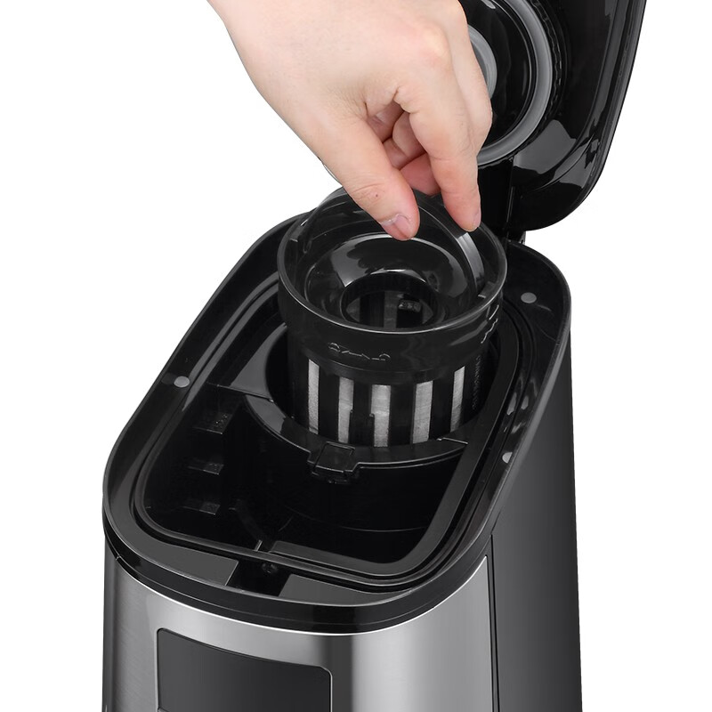 松下（Panasonic）咖啡机 磨豆机磨粉机家用迷你咖啡壶 现磨美式豆粉一体自动清洗防滴漏阶梯水位线 NC-R601KSQ轻奢