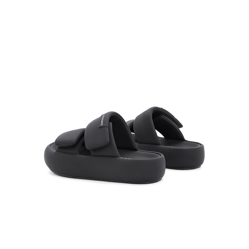 百丽面包拖鞋女2023夏季新款膨膨云朵凉拖B1338BM3 黑色 36