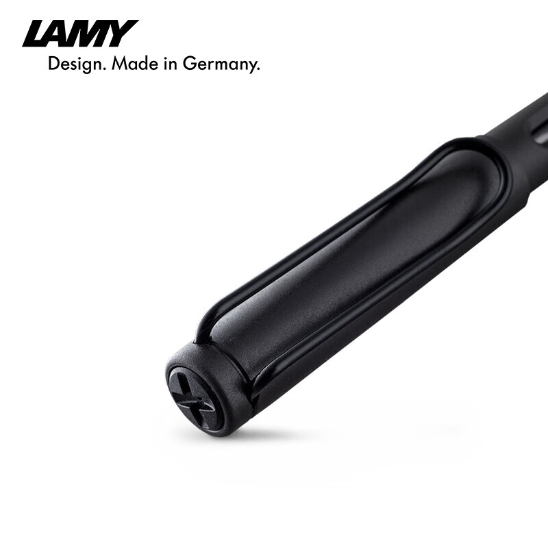 凌美（LAMY）钢笔 狩猎系列墨水笔 大学生文具情侣礼物练字正姿钢笔 企业团购定制 磨砂黑色17-0.7mm