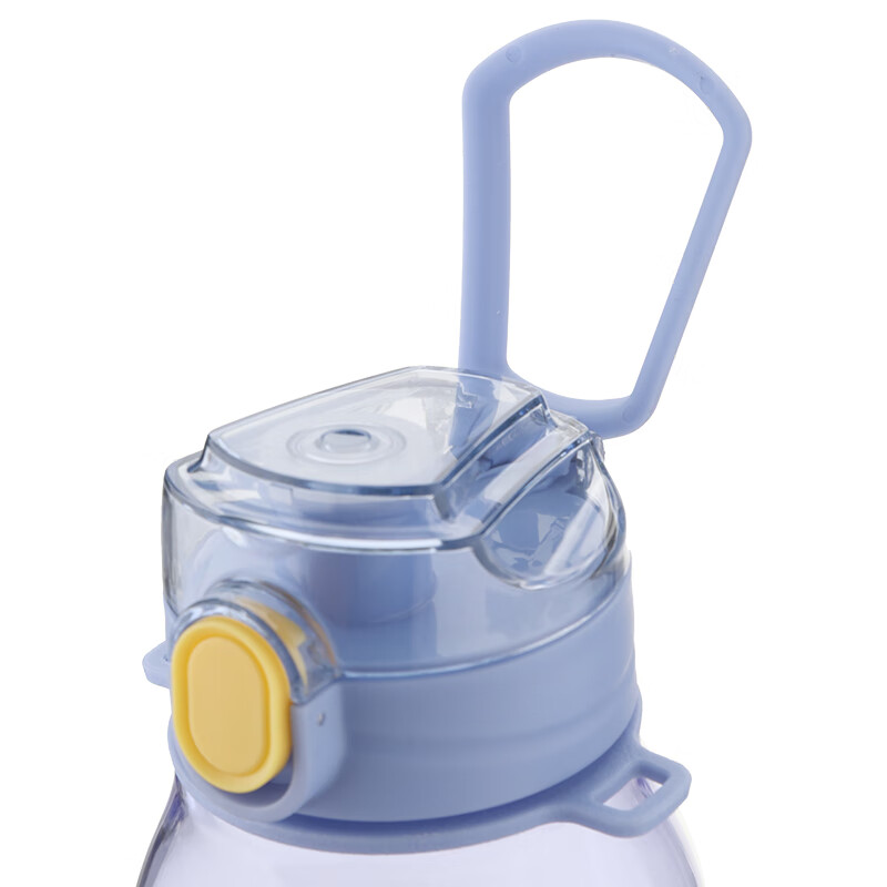 乐扣乐扣（locknlock）耐冷热一键开启密封不漏便携提手水杯顿顿直饮壶高颜值1.1L大容量 HLC683BLUFU蓝色 1.1L 1个