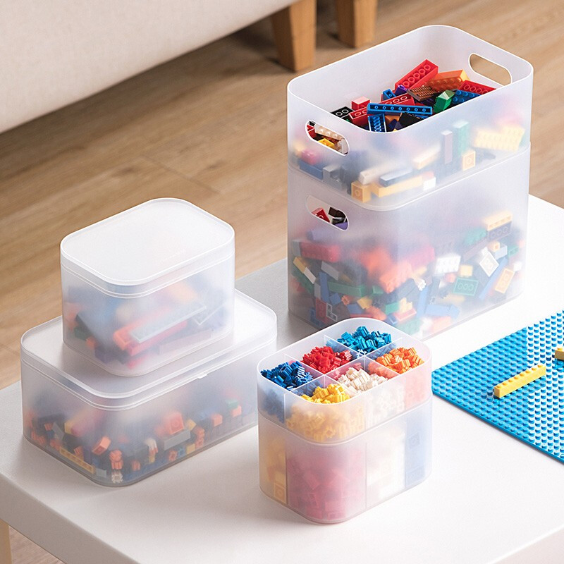 茶花（CHAHUA） 茶花收纳盒 分类收纳盒 透明收纳盒 【大号带盖防尘】150002