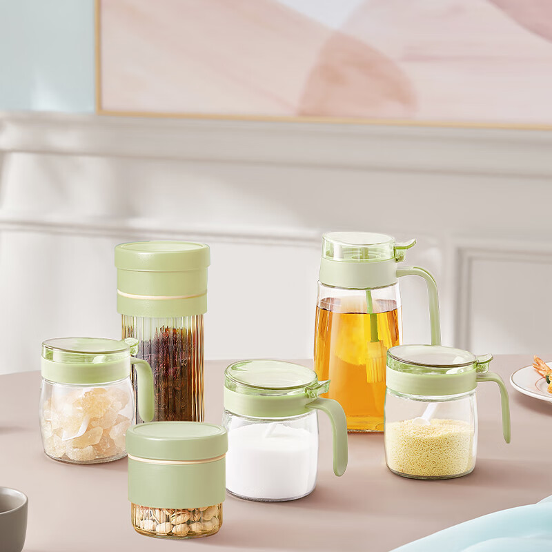 艾逸瑶选 晶萃系列油壶调味储物罐8件套CJ-21130
