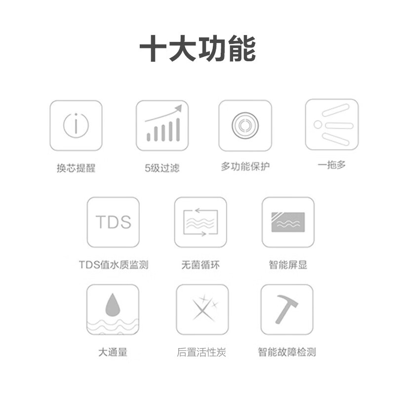 安吉尔商用反渗透 办公写字楼学校 反渗透大流量钣金机身 商务直饮机净水机J2710-ROS126C