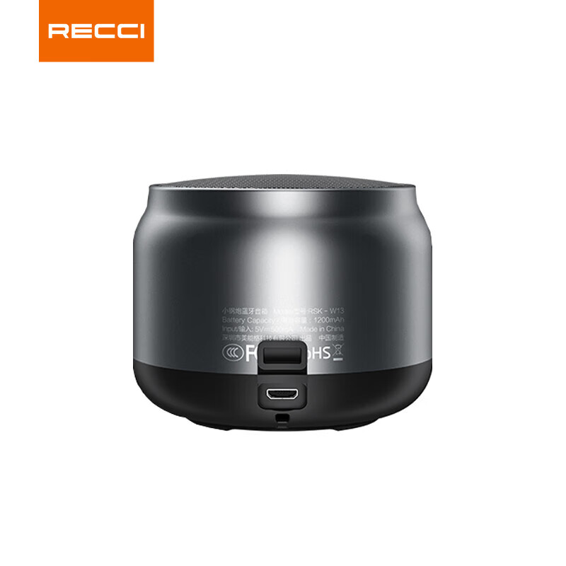 RECCI锐思（Recci） 锐思RECCI小钢炮RSK-W13蓝牙音箱超长持航高清音质 黑色