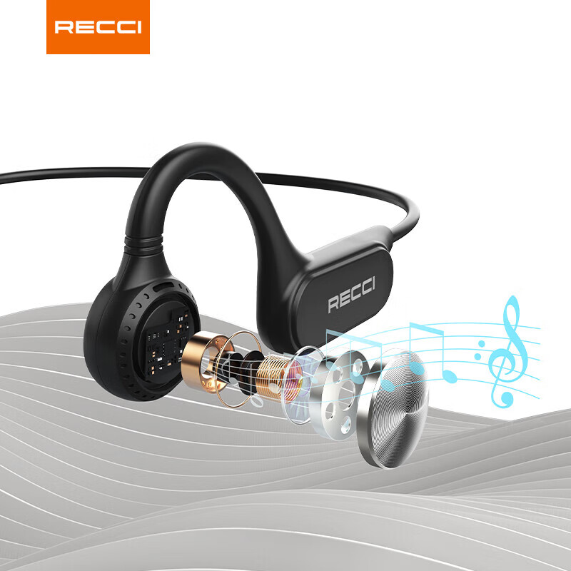 RECCI锐思（Recci）REP-W61骨传导运动蓝牙耳机稳固不掉高清通话无线挂脖耳机