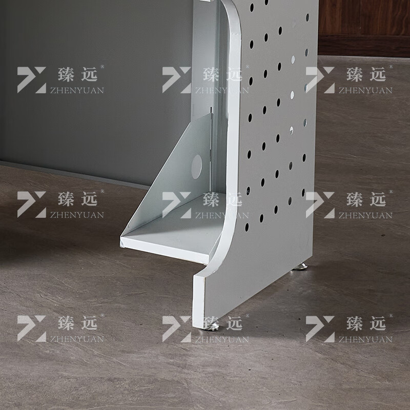 臻远ZY4012433隐藏式翻转电脑桌培训桌办公桌D款三人位