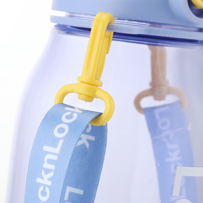 乐扣乐扣（locknlock）耐冷热一键开启密封不漏便携提手水杯顿顿直饮壶高颜值1.1L大容量 HLC683BLUFU蓝色 1.1L 1个