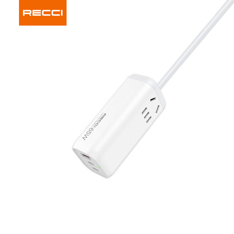RECCI锐思RCT-P46C氮化镓65w充电器手机插头Type-C口多接口3插头多接口支持带3脚适用笔记本电脑手机