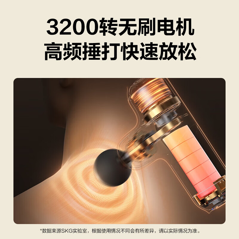 skg筋膜枪F3-2尊享款 专业级健身运动颈膜枪腰腿背肩颈部肌肉全身按摩仪器 送男女朋友生日520礼物