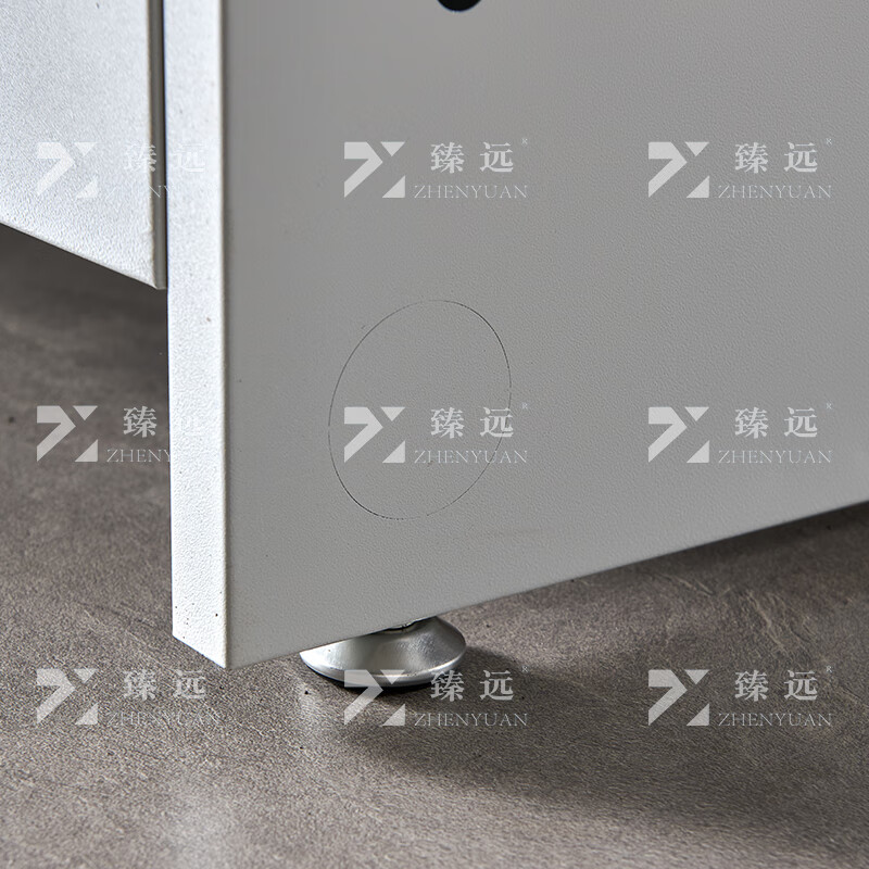 臻远ZY4012418隐藏式翻转电脑桌培训桌办公桌B款三人位