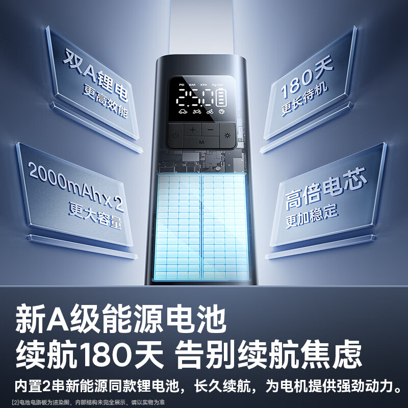 倍思（Baseus）车载充气泵汽车充气泵轮胎自行车骑行泵电动无线适用小米充气宝