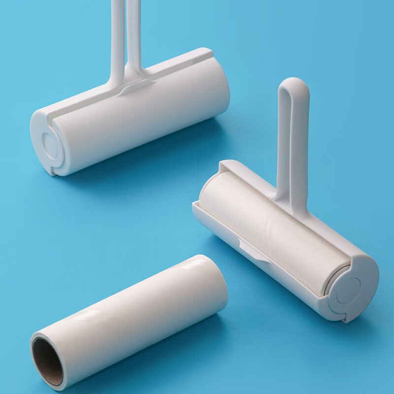 茶花粘毛器粘尘滚筒头发卷衣服沾滚刷神器可撕式黏纸卷纸床上去毛 【粘毛器替换芯】16cm*240张