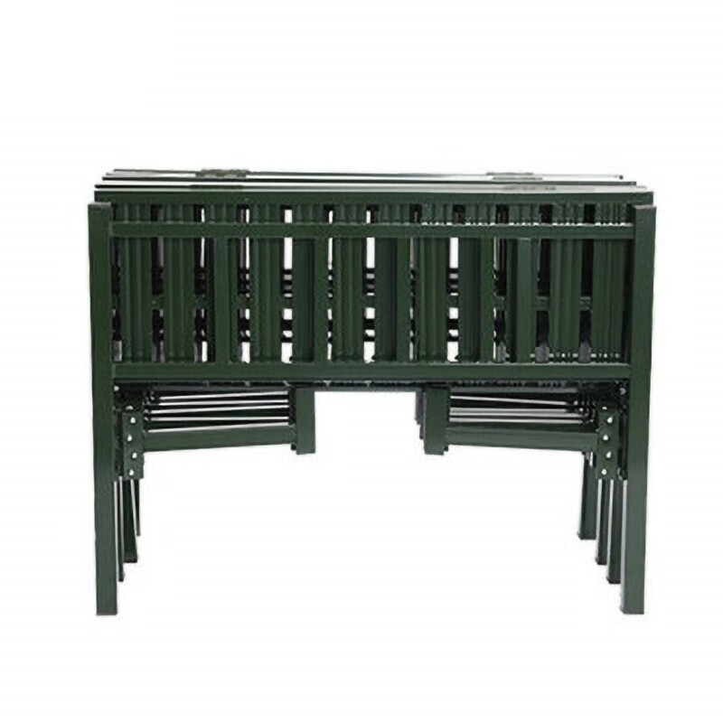 君品仕佳 折叠床户外全钢制单人六折床 便携携行床 200x80x42cm 管壁厚度1mm