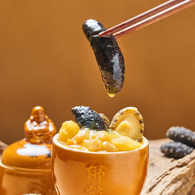 聚春园佛跳墙官方福州正宗佛跳墙金汤礼盒加热即食海参鲍鱼年货送礼 金汤 230g 三坛礼盒装