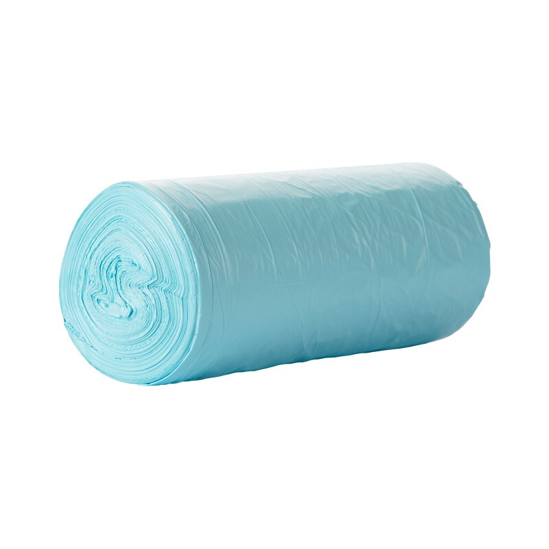 茶花平口垃圾袋家用厨房卫生间一次性塑料袋办公室宿舍加厚点断式 【共200只】平口垃圾袋