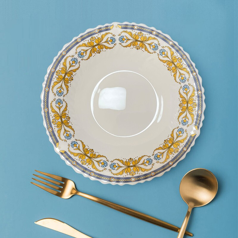 康宁餐具 餐具套装耐高温玻璃碗碟盘套装 彭巴杜夫人 餐具10件套 10头