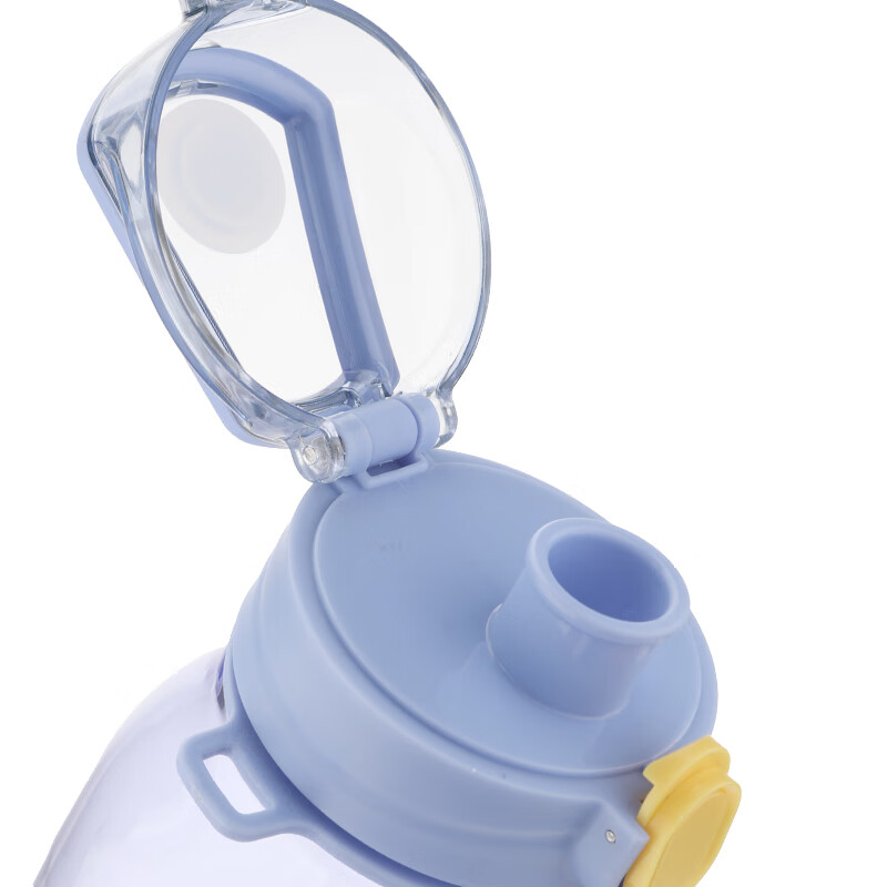 乐扣乐扣（locknlock）耐冷热一键开启密封不漏便携提手水杯顿顿直饮壶高颜值1.1L大容量 HLC683BLUFU蓝色 1.1L 1个