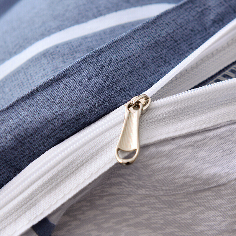 南极人 全棉三件套 简约单人学生宿舍被套床单枕套 1.2米床 150x200cm