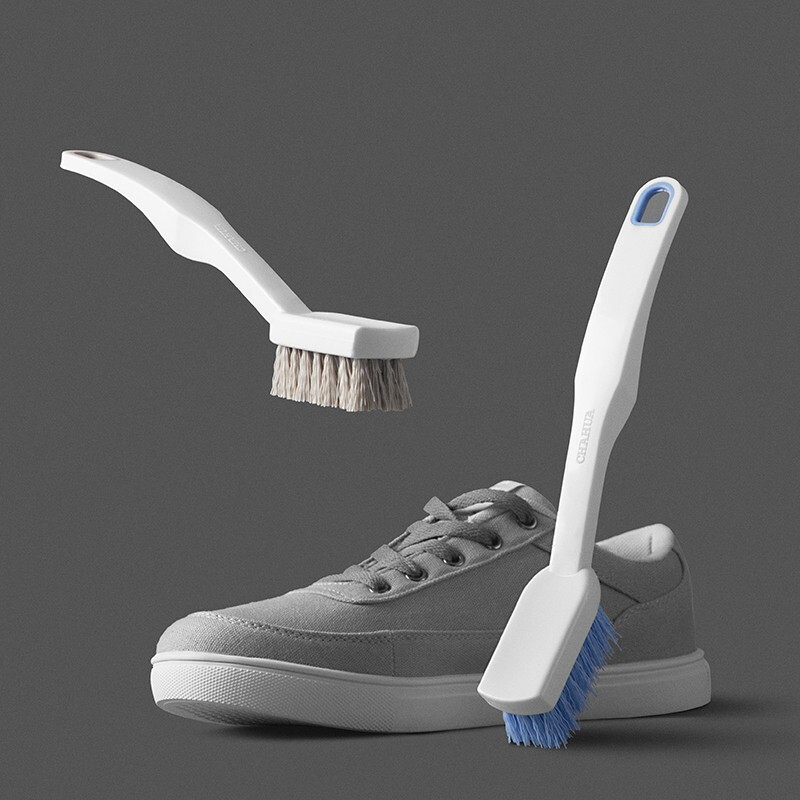 茶花（CHAHUA） 茶花通用鞋刷刷子刷鞋器长柄清洁刷多用刷4408颜色随机