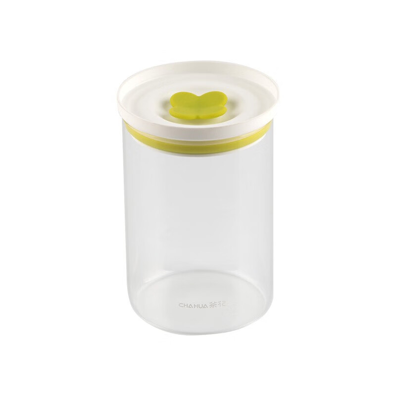 茶花密封罐玻璃食品瓶子蜂蜜柠檬百香果瓶泡菜坛子带盖家用厨房储物罐 【580ML】小号