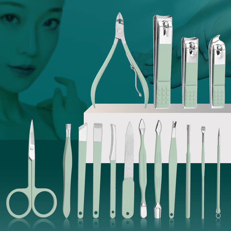 A-TIMES 茱莉亚马卡龙修容修甲工具17件套 GJ-8015