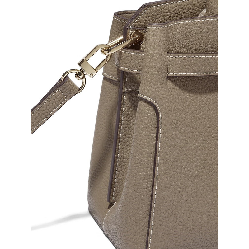 百丽质感通勤铂金包2023春季新商场同款单肩斜挎手提包X6080AX3 灰色 F