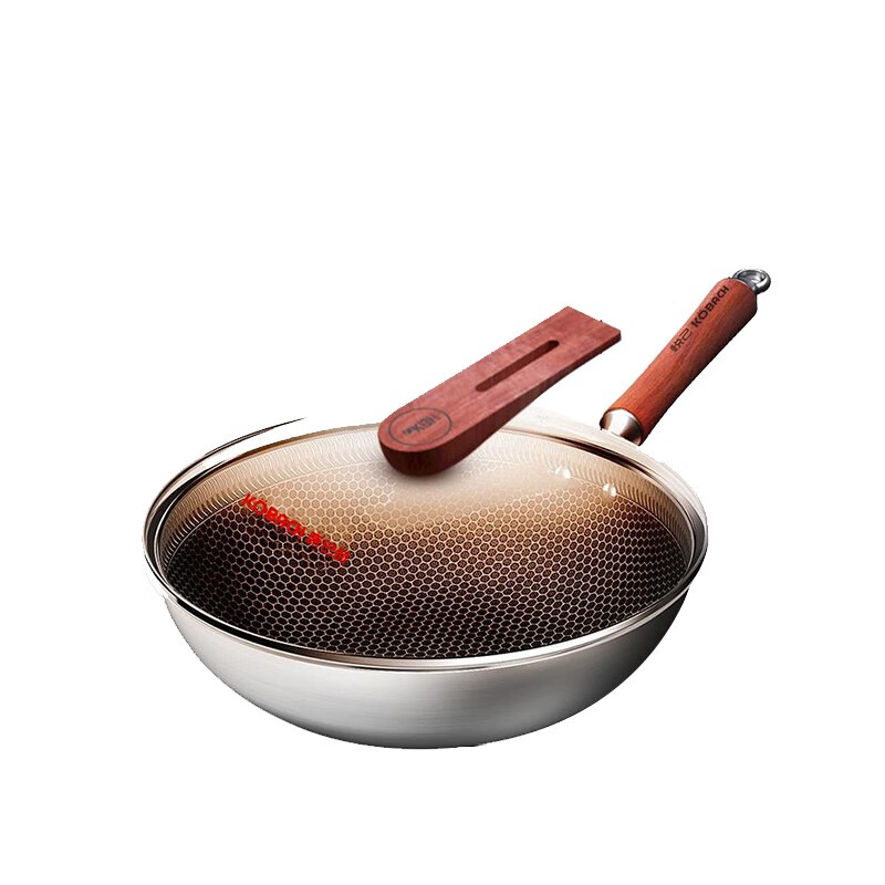 康巴赫（KBH）炒锅炒菜锅风味蜂窝炒锅32cm电磁炉通用CFW32D12