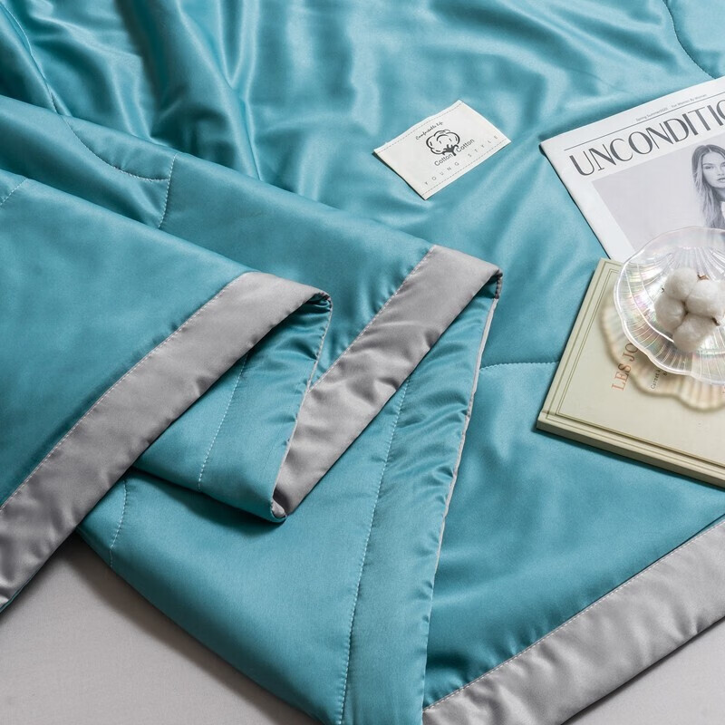 Tri-polar水洗棉夏被可水洗空调被 TP2880 翡翠蓝 200x230cm