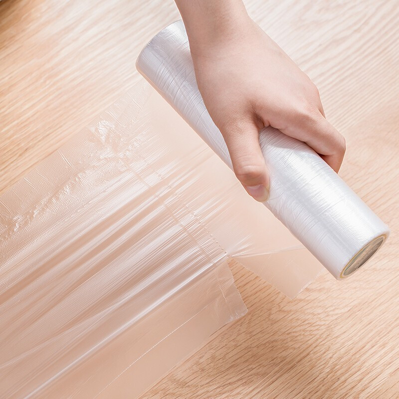 茶花（CHAHUA）茶花保鲜袋加厚点断式密封袋食品袋手撕袋一次性保鲜 中号150只*2