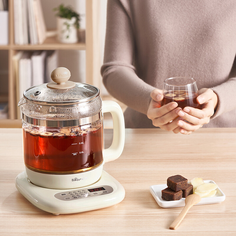 小熊（Bear）养生壶1.5L迷你玻璃电水壶电热水壶 多功能煮茶壶 YSH-C15K1【企业采购】支持一件代发