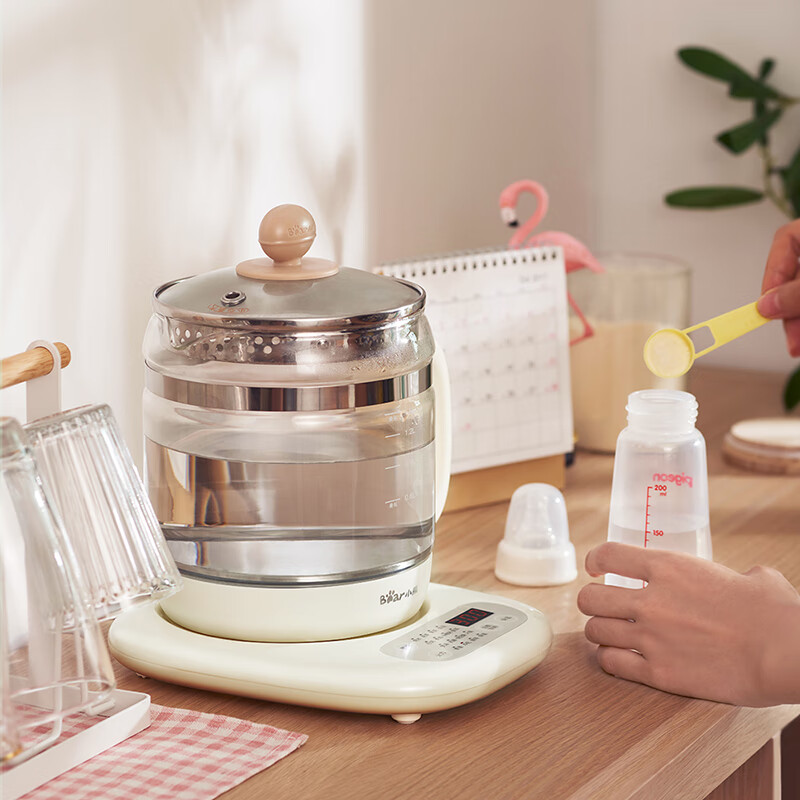 小熊（Bear）养生壶1.5L迷你玻璃电水壶电热水壶 多功能煮茶壶 YSH-C15K1【企业采购】支持一件代发