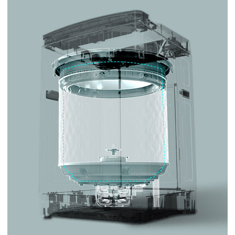 TCL 10公斤全自动大容量小体积波轮洗衣机 一键脱水 精致机身 强劲动力 B100F1C