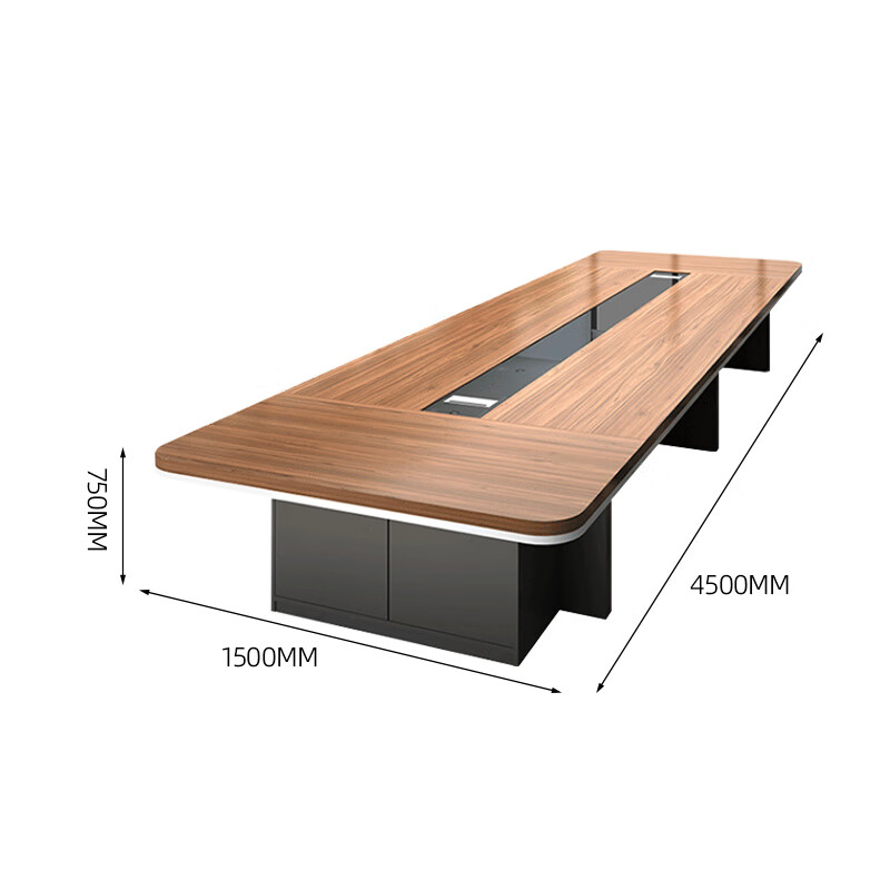 臻远ZY-HYZ-Z04现代简约会议桌板式桌4500*1500*750
