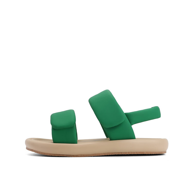 百丽膨胀凉鞋童鞋2023夏季新商场同款休闲膨膨舒适凉鞋M2701B63 绿色 29