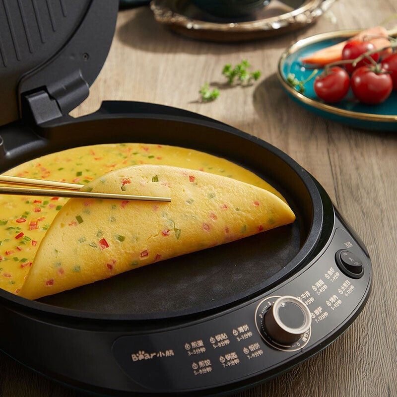 小熊（Bear） 家用电饼铛三明治早餐机煎饼薄饼机双面加热烙饼锅DBC-P15J1【ZMD安心系列】 DBC-P15J1
