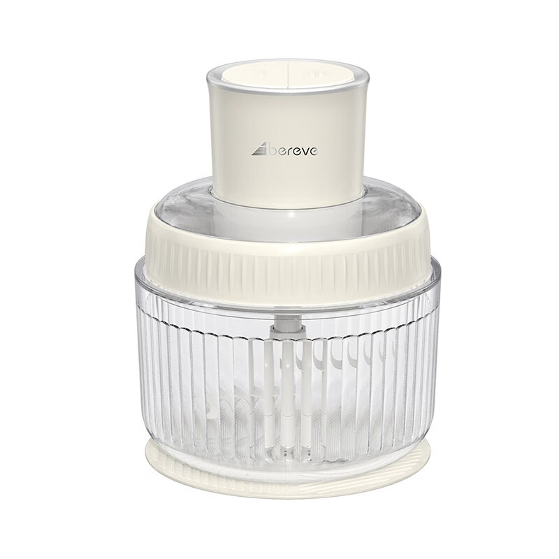 Abereve艾贝丽多功能绞肉机 迷你碎菜辅食和面机搅肉机绞馅碎肉机 电动佐料搅拌机打肉泥料理机ABL-JR98 米白色 2L