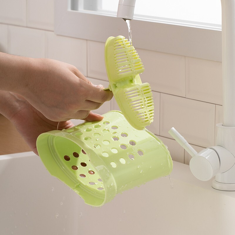 茶花（CHAHUA） 茶花筷子架筷笼家用厨房餐具筷子筒塑料沥水筷笼架 2510颜色随机1个