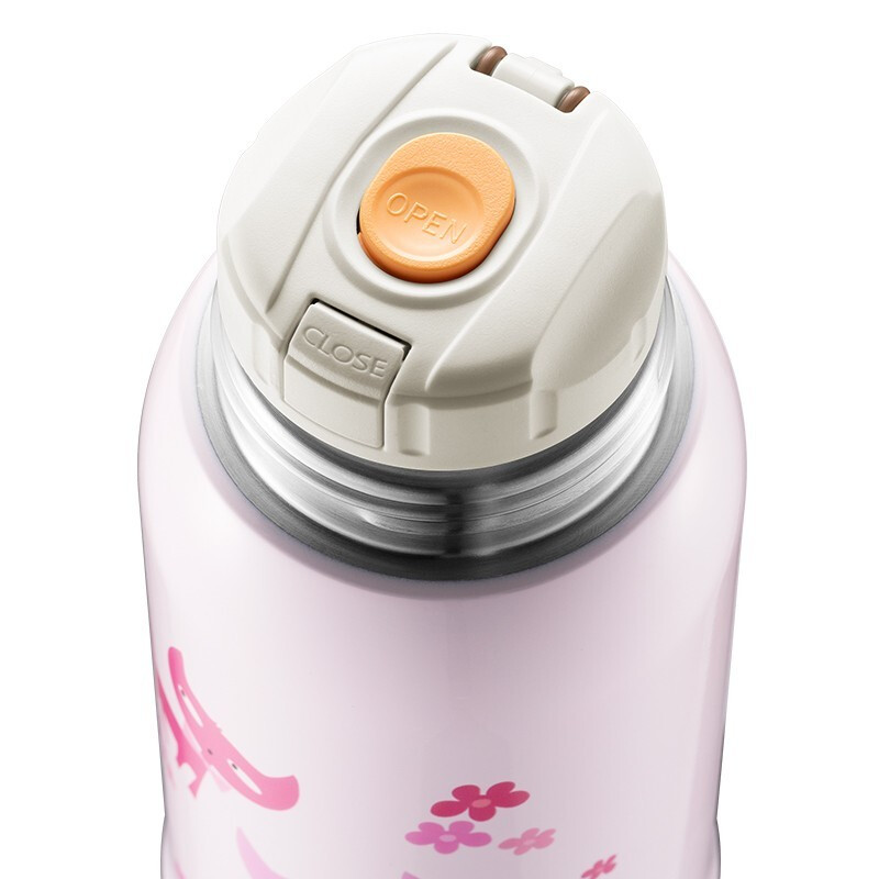 苏泊尔SUPOR 儿童保温杯316L不锈钢大容量卡通男女小学生吸管杯真空便携儿童壶 红粉喵630ML【2盖+杯套】