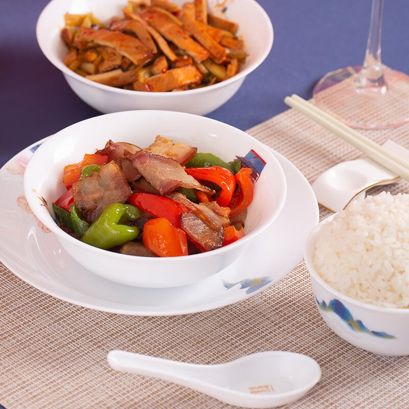 康宁餐具 冰萃玲珑 盛世鸣和餐具 冰萃玲珑盛世鸣和餐具22套 22头