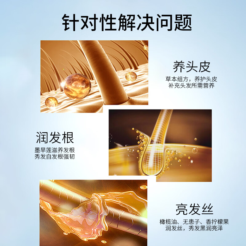 100年润发洗发水水润丝滑男女士养护发氨基酸洗发露液头水膏百年润发750ml