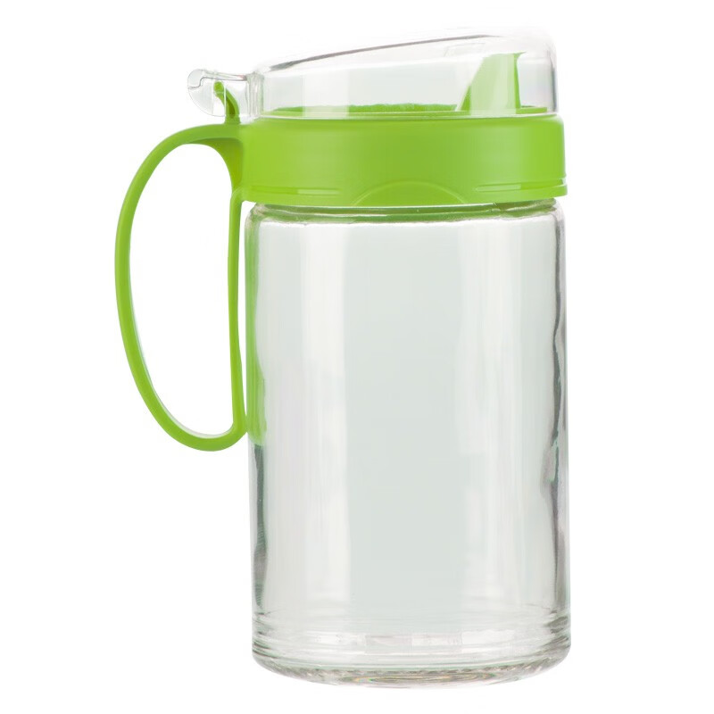 茶花（CHAHUA） 茶花油壶玻璃防漏厨房用品装塑料调味瓶醋瓶酱油瓶套装375m 【15*7.9cm】灰色